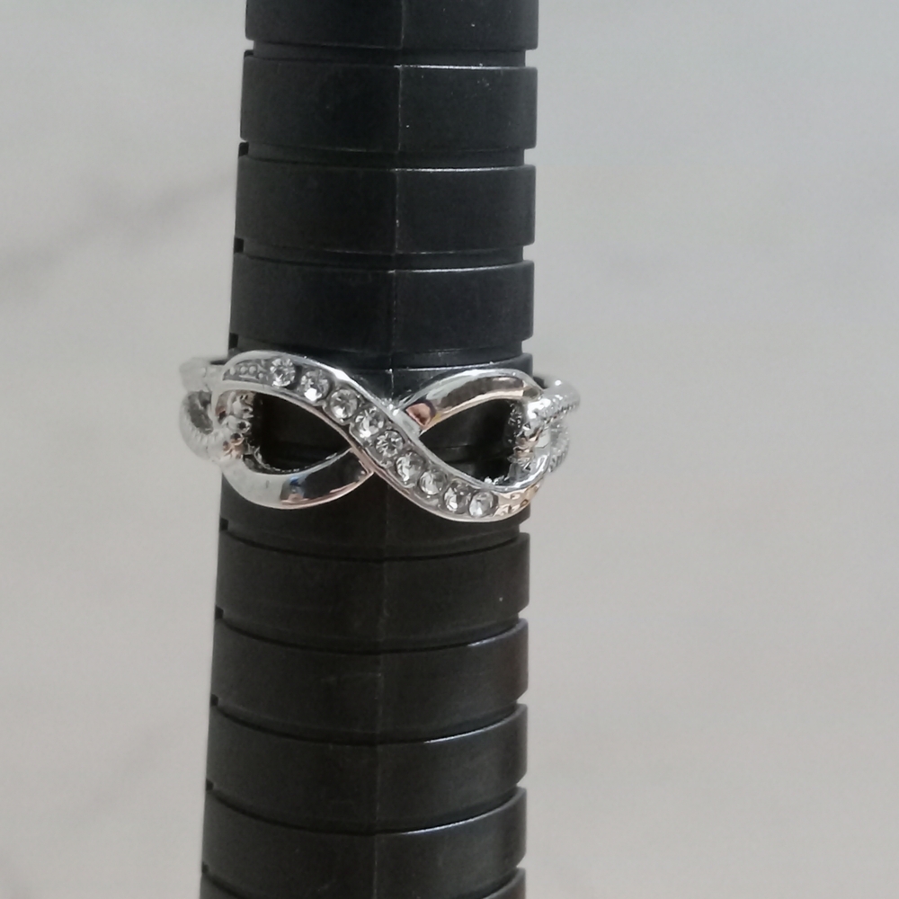 Silver Tone Infinity Ring
